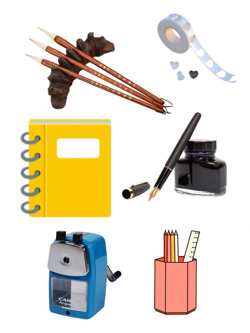 高清可打印文具圖片，學習生活必備！
